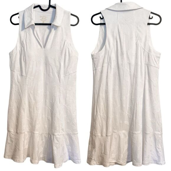 Lilly Pulitzer Martina Tennis Dress White Jacquard M - Picture 3 of 7